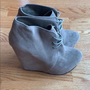 Aldo Suede Platform Wedges